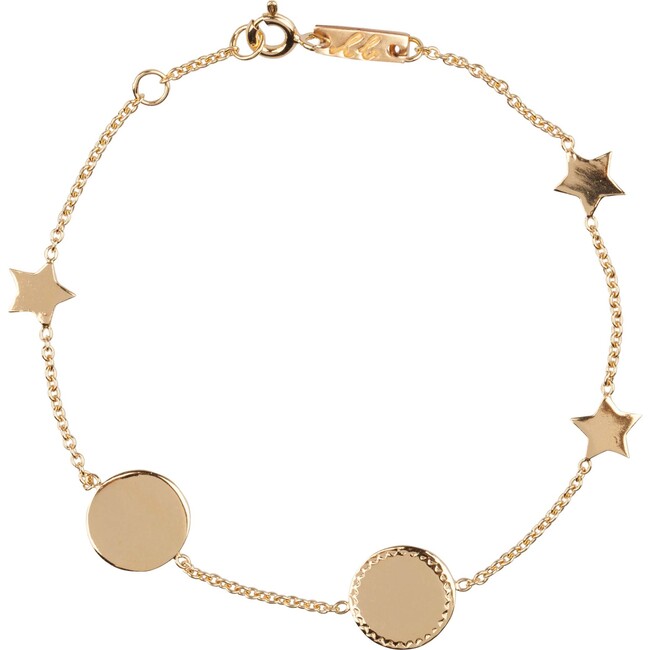 Women's You Are My Sun, My Moon and All My Stars Bracelet, Gold Plated