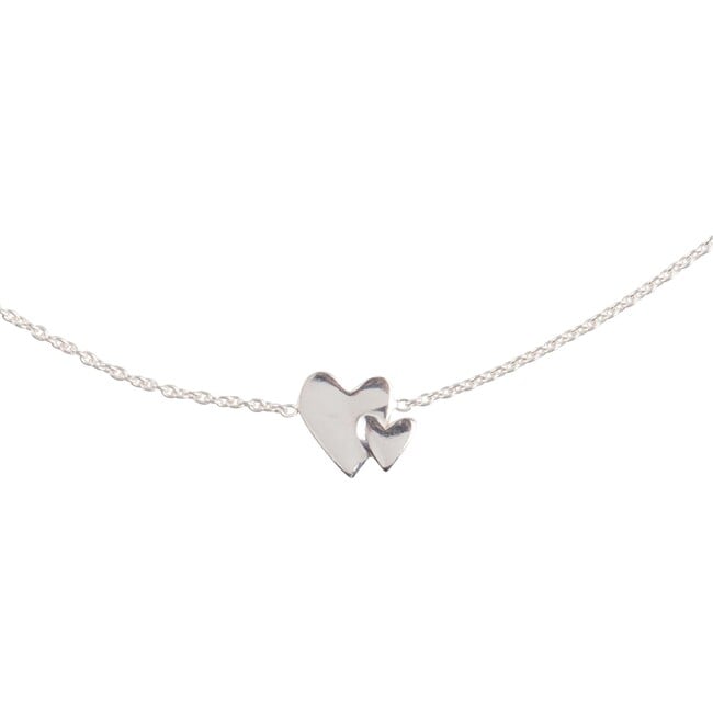 Our Hearts Beat As One Necklace, Silver - Necklaces - 2