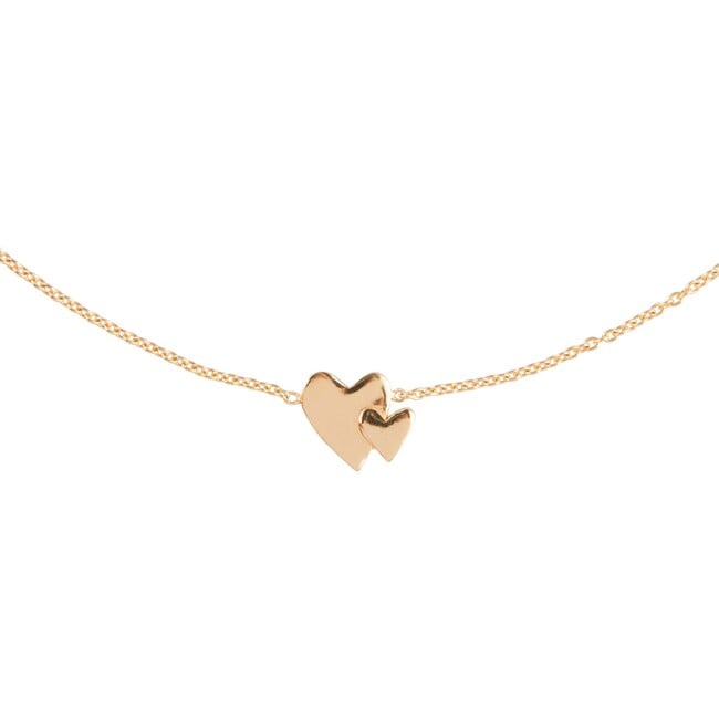 Our Hearts Beat As One Necklace, Gold Plated - Necklaces - 2