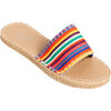 x Frances Valentine Women Cabana Slide Water Shoe, Candy Stripe - Slip Ons - 1 - thumbnail