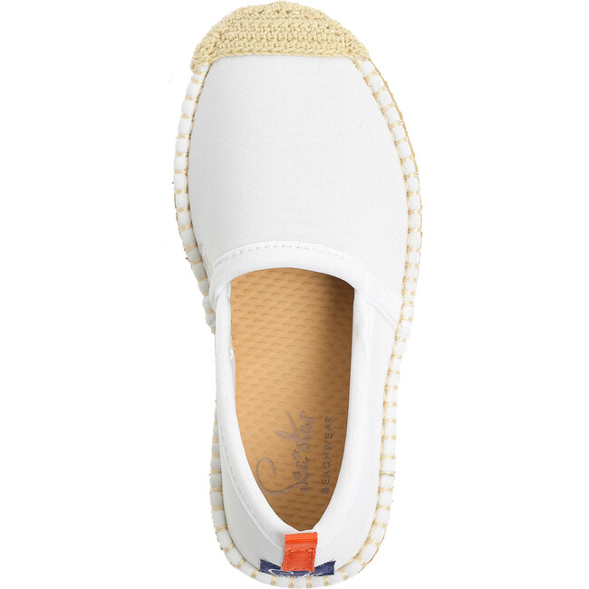Kids Beachcomber Espadrille Water Shoe, White - Slip Ons - 4