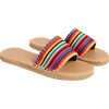 x Frances Valentine Women Cabana Slide Water Shoe, Candy Stripe - Slip Ons - 3