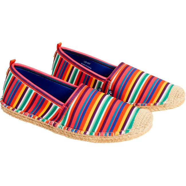x Frances Valentine Women Beachcomber Espadrille Water Shoe, Candy Stripe - Slip Ons - 3