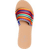 x Frances Valentine Women Cabana Slide Water Shoe, Candy Stripe - Slip Ons - 4