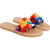 x Frances Valentine Women Cabana Slide Water Shoe, Floral Explosion - Slip Ons - 3