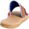 x Frances Valentine Women Cabana Slide Water Shoe, Candy Stripe - Slip Ons - 6