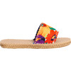 x Frances Valentine Women Cabana Slide Water Shoe, Floral Explosion - Slip Ons - 4