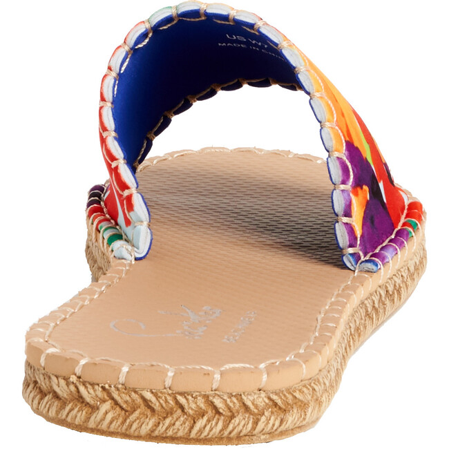 x Frances Valentine Women Cabana Slide Water Shoe, Floral Explosion - Slip Ons - 5