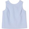 Kingsley Buttonback Top Seersucker, Vista Blue Seersucker - Shirts - 1 - thumbnail