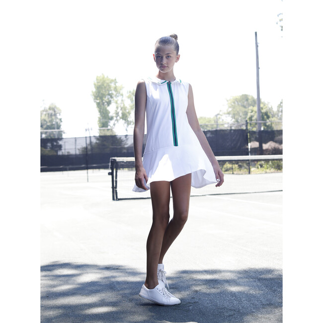 Women's Vivian Tennis Performance Dress, Bright White