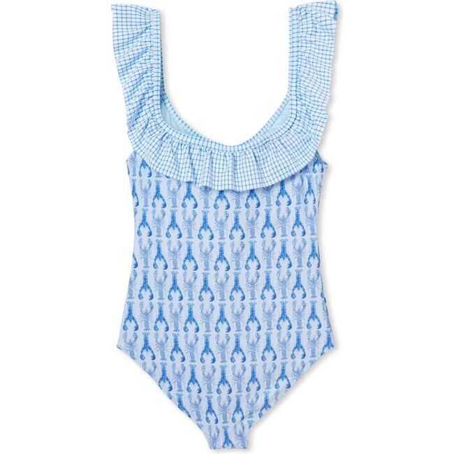 Women's Marin One Piece, Gingham Lobsters