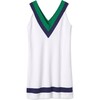 Women's Trinity Tennis Sports Sweater Dress, Bright White - Dresses - 3