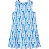 Piper Scallop Shift Dress, Gingham Lobsters - Dresses - 1 - thumbnail