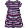 Short Sleeve Holly Tiered Dress, East Beach Stripe - Dresses - 1 - thumbnail
