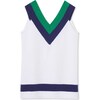 Trinity Tennis Sweater Dress, Bright White - Dresses - 1 - thumbnail