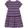 Short Sleeve Holly Tiered Dress, East Beach Stripe - Dresses - 2