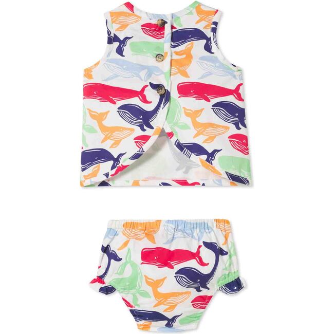 Poppy Dress and Bloomer Set, Whale Watch - Mixed Apparel Set - 3