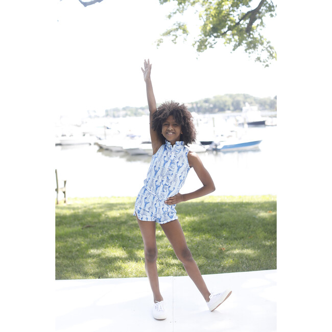 Dixie Romper, Gingham Lobsters - Rompers - 2