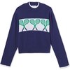 Darby Tennis Sports Sweater, Blue Ribbon - Sweaters - 1 - thumbnail