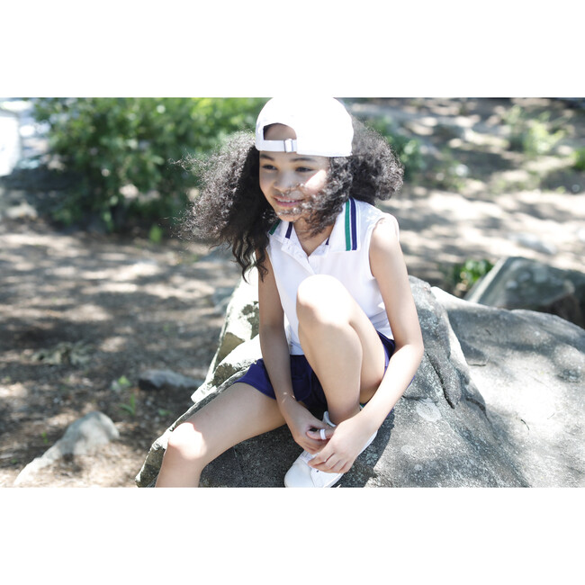 Terra Tennis Sports Performance Sleeveless Polo, Bright White - Polo Shirts - 2