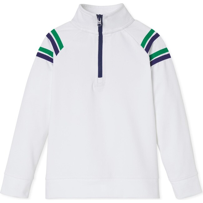 Theo Tennis Performance 1/2 Zip, Bright White