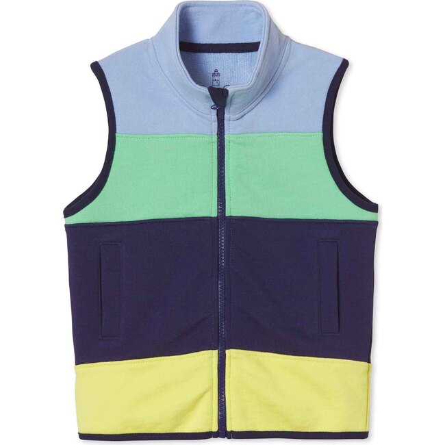 Austin Vest Colorblock French Terry, Open Air