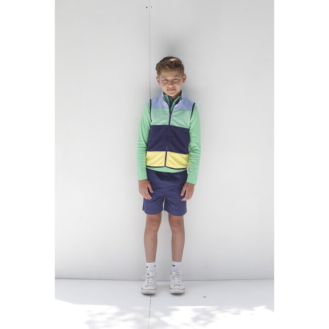 Austin Vest Colorblock French Terry, Open Air - Vests - 3