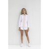 Rowan Vertical Stripe Rugby Top, Cloud Pink - Shirts - 2