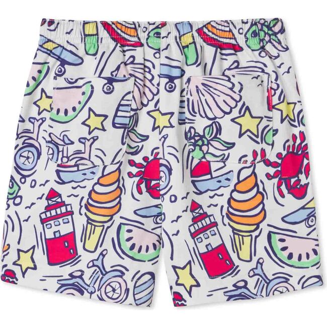 Andrew Pull on Short Cool Cool Summer Print, Cool Cool Summer Print