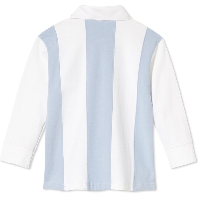 Rowan Vertical Stripe Rugby Top, Kentucky Blue - Shirts - 3