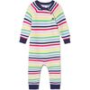 Reese Links Rainbow Sweater Romper, Bright White - Sweaters - 1 - thumbnail