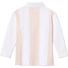 Rowan Vertical Stripe Rugby Top, Cloud Pink - Shirts - 4