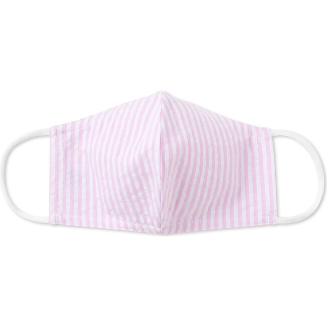 Kids Face Mask Seersucker, Lilly's Pink Seersucker - Face Masks - 1