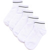 Women's Five Pack Ankle Sport Socks, White - Socks - 1 - thumbnail