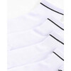 Women's Five Pack Ankle Sport Socks, White - Socks - 2
