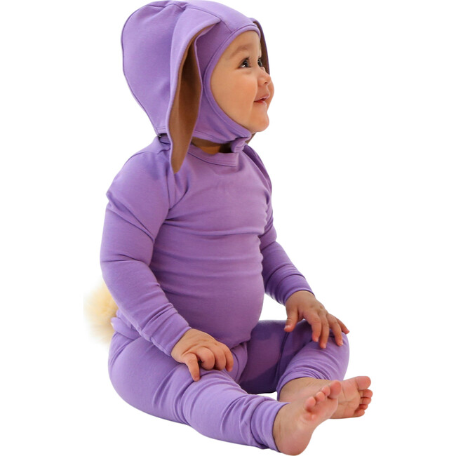 Lilac Bunny Pajama with Bonnet & Tail - Costumes - 1