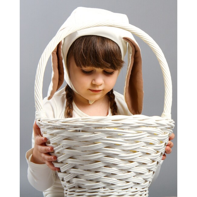 Organic Ivory Bunny Pajama with Bonnet & Tail - Costumes - 2
