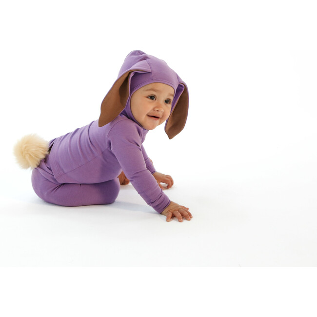 Lilac Bunny Pajama with Bonnet & Tail - Costumes - 3