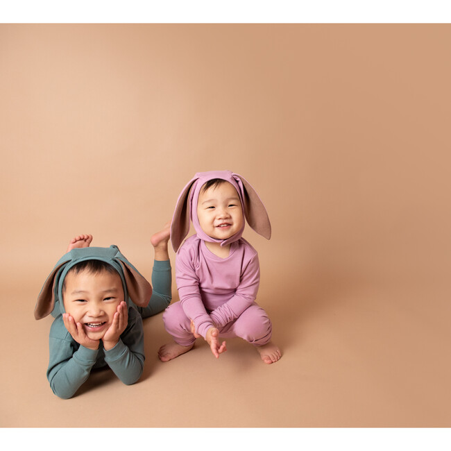 Rose Bunny Pajama with Bonnet & Tail - Costumes - 3