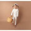 Organic Ivory Bunny Pajama with Bonnet & Tail - Costumes - 7 - thumbnail