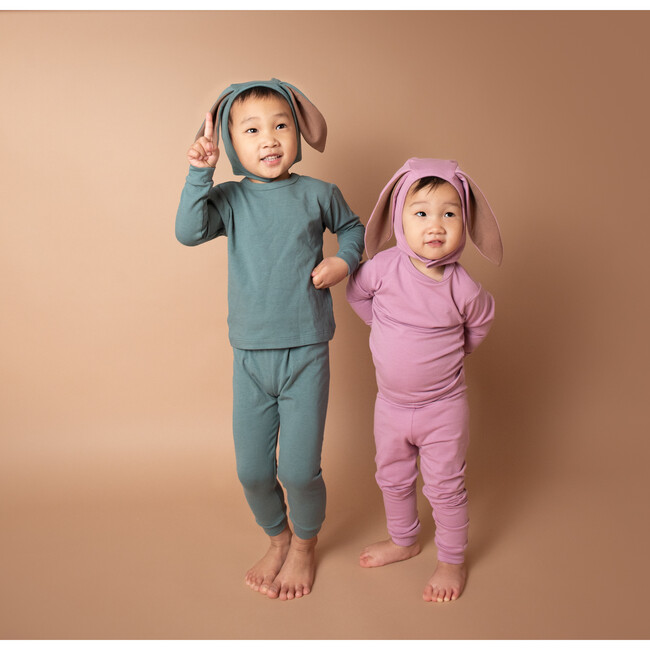 Rose Bunny Pajama with Bonnet & Tail - Costumes - 6