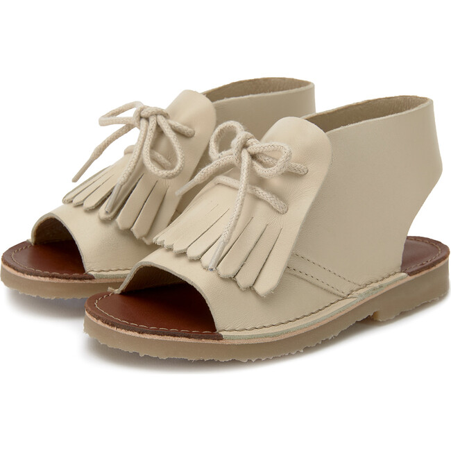 Agnes Boot Sandal, Vanilla Leather - Sandals - 1