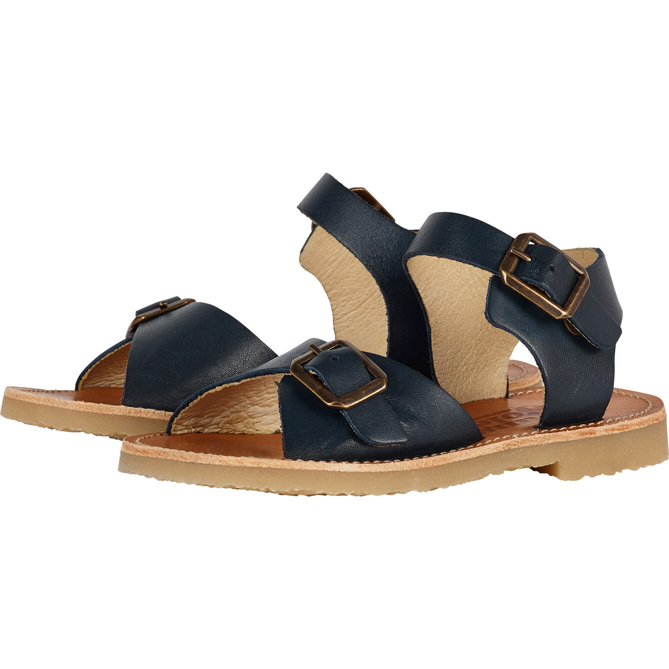 Sonny Sandal, Navy Leather - Sandals - 1