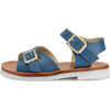 Pearl Sandal, Ocean Blue Leather - Sandals - 2