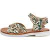 Pearl Sandal, Pink Flora Printed Leather - Sandals - 2 - thumbnail