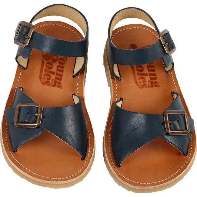 Sonny Sandal, Navy Leather - Sandals - 3