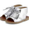 Agnes Boot Sandal, Silver Leather - Sandals - 1 - thumbnail