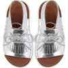 Agnes Boot Sandal, Silver Leather - Sandals - 4