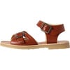 Pearl Sandal Chestnut, Brown Leather - Sandals - 5