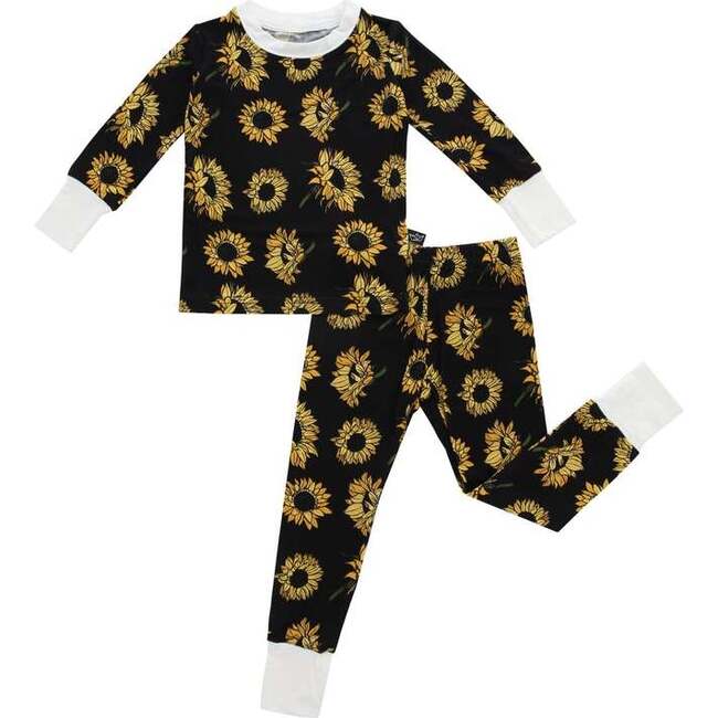 Bamboo Two Piece Pajamas, Sunflowers - Pajamas - 1